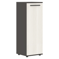 Шкаф средний узкий EMCS 42.1 Ясень Траун/Черный/Мокко 426х430х1199 EDIS