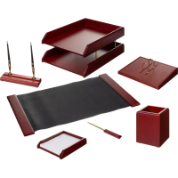 Набор настольный M7C-7A на 7 предметов из дерева, цвет: красное дерево