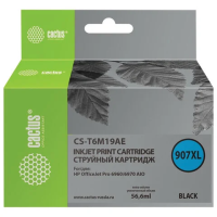 Картридж струйный CACTUS (CS-T6M19AE) для HP OfficeJet Pro 6950/6960/6970, черный, ресурс 1500 стран