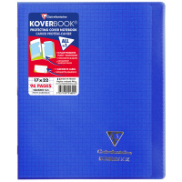 Бизнес-тетрадь 48л., 170*220мм, клетка Clairefontaine 'Koverbook', пластик. обложка, темно-синяя, 90