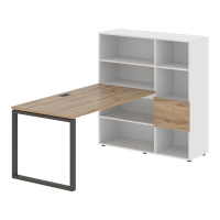 Рабочая станция EQRST 1215 Дуб Денвер светлый/Мокко 1990х1250х1355 EDIS