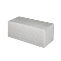 Бумажные полотенца листовые Merida БПС01 листовые, V-Эконом, 1 слой, 250шт, белые, 20 пачек