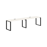 Стол 2-х местный EQWST 3167 Ясень Траун/Черный 3126х670х750 EDIS