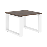 Стол журнальный ECT 6060 Дуб Денвер темный/Белый 600х600х450 ENIO