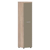 Шкаф колонка с глухой дверью и топом TLHC 42.1(L) Капучино/Дуб Каньон Z 432х450х1968 TORR LUX