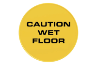 Табличка круглая 'Осторожно мокрый пол' (на англ.яз) для пирамидального знака TTS, 23 см, S210812