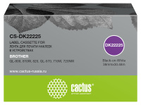 Картридж ленточный Cactus CS-DK22225 DK-22225 черный для Brother QL-800, 810W, 820, QL-570, 710W, 72