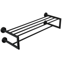Полка для полотенец Nofer Niza черная, 16854.N