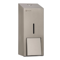 Диспенсер для мыла наливной Merida Stella R DSA106.R, Anti Finger, металлический, 1л, Макси