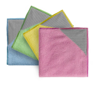 Салфетка Angee (Dual-T) TTS,  40X40 см,  микрофибра с абразивным уголком,  синий цвет,  200 шт., TKP