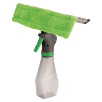 Окномойка '3 в 1': насадка из микрофибры, сгон, рукоятка-флакон с распылителем, 26х25,5х10 см, YORK,