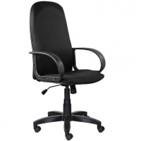 Кресло офисное Brabix Praktik EX-279 ткань JP/иск.кожа, черная, крестовина пластик, 532019