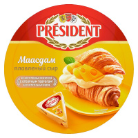 Сыр плавленый President маасдам 45%, 140г