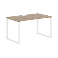 Стол прямой EQST 1380 Дуб Денвер светлый/Белый 1360х800х750 EDIS
