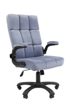 Кресло Chairman Home 444 Россия ткань Т-71 голубой