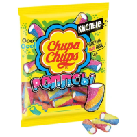 Мармелад жевательный CHUPA CHUPS (Чупа-Чупс) 'Кислые Роллсы', мини-трубочки, 70 г, пакет