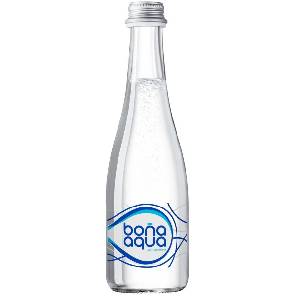 фото: Вода питьевая Bona Aqua газ, 330мл, стекло