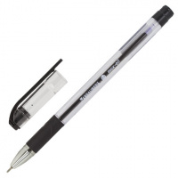 Ручка шариковая Brauberg Max-Oil черная, 0.35мм, прозрачный корпус