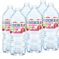 Вода питьевая Сенежская негазированная, малина, 1л x 6шт