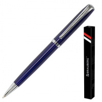 Ручка шариковая автоматическая Brauberg Cayman Blue синяя, 1мм, синий корпус