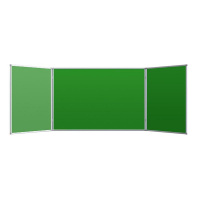 Доска меловая - магнитная зеленая 100х300 2-створ., аналог 402751