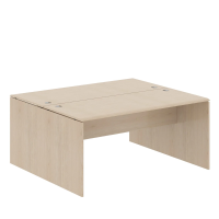 Стол на 2 рабочих места Skyland Wave W2ST 167, бук тиара, двухместный, 1600х1406х750мм