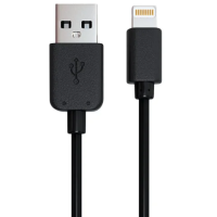 Кабель USB 2.0 Red Line Apple Lightning 1 м, черный, УТ000008646