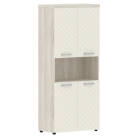 Шкаф с комплектами малых дверей и топом TLHC 85.4 Латте/Сосна Эдмонт Z 856х450х1968 TORR LUX