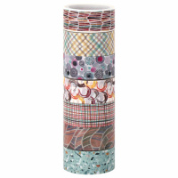 Клейкие WASHI-ленты для декора 'Микс №3', 15 мм х 3 м, 7 цветов, рисовая бумага, ОСТРОВ СОКРОВИЩ, 66