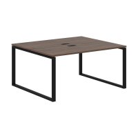 Стол 2-х местный EQWST 1513 Дуб Денвер тёмный/Черный 1560х1346х750 EDIS