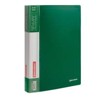 Файловая папка Brauberg зеленая, А4, на 60 листов