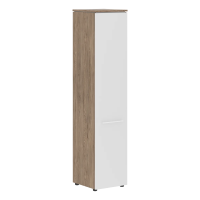 Шкаф колонка с глухой дверью MHC 42.1 Белый/Кария Пальмира 429х423х1956 MORRIS TREND