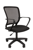 Кресло офисное Chairman 698 ткань, черная, TW-01, крестовина пластик