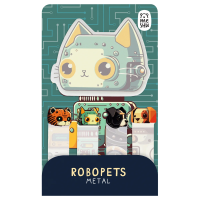 Флажки-закладки и самоклеящиеся блоки в наборе MESHU 'Robopets metal', 20л., европодвес