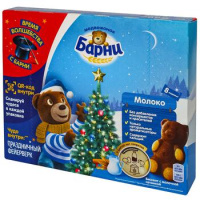 Пирожное Медвежонок Барни бисквитное с молочной начинкой, 240г