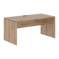 Стол прямой EDST 1580 Дуб Денвер светлый/Черный 1560х800х750 EDIS