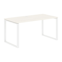 Стол прямой EQST 1580 Ясень Траун/Белый 1560х800х750 EDIS