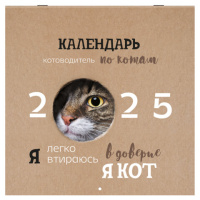 Календарь настенный перекидной на 2025 г., BRAUBERG, 12 листов, 29х29 см, 'Смешные котики', 116165