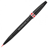 Ручка-кисть для рисования Pentel Brush Sign Pen Artist красная, 0.5-5мм
