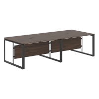 Стол для заседаний ECT 2812 Дуб Денвер темный/Антрацит 2800х1200х750 ENIO