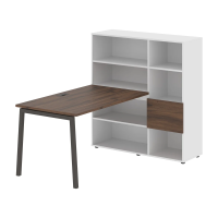 Рабочая станция ELRST 1213 Дуб Денвер тёмный/Мокко 1790х1250х1355 EDIS