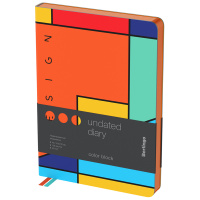Ежедневник недатированный Berlingo Color Block А5, 136 листов, оранжевый срез
