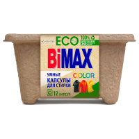 Капсулы для машинной стирки BiMax ЭКО 'Color', 12шт