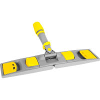 Держатель МОПа универс/зажимы, пластик LuscanProf  50х11см, серый/желтый