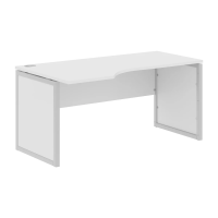 Стол эргономичный XQPCET 169(L) Белый/Алюминий 1600х900х750 XTEN-QP