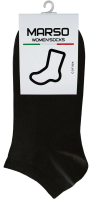 Носки женские Marso НЖГ-0048 укороченные хлопок-полиамид черные, 35-37