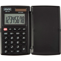 Калькулятор карманный Attache AEP-101 черный, 8 разрядов