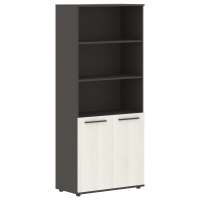 Шкаф высокий широкий EHCS 85.5 ЯсеньТраун/Мокко/Мокко 852х430х1967 EDIS