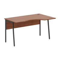 Стол прямой СА-2P(R) Орех Французский/Антрацит 1400х900х755 IMAGO PLUS