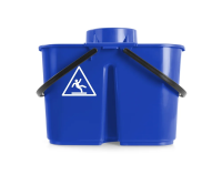 Ведро с отжимом двойное (8 + 6 литров) TTS,  цвет синий, 00005251